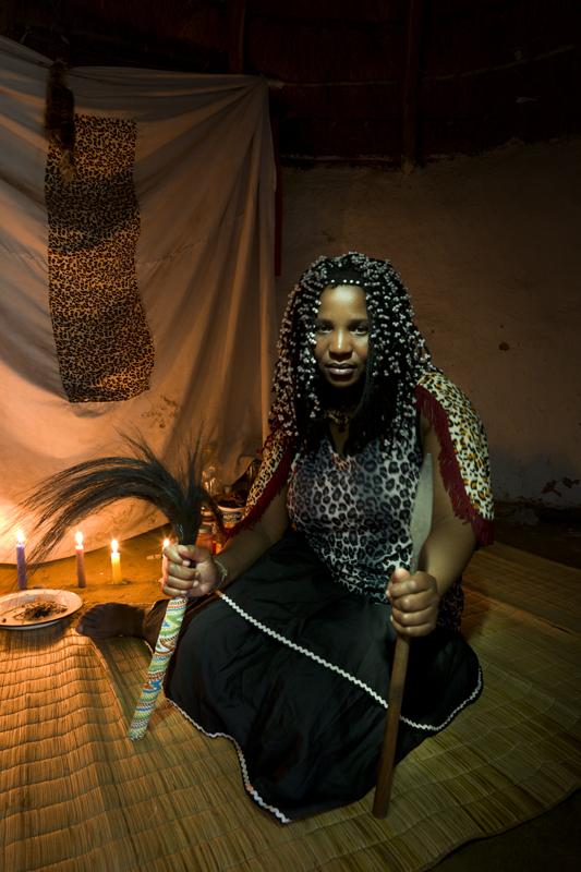 1 Sangoma Nomzamo in her Ndumba, KZN