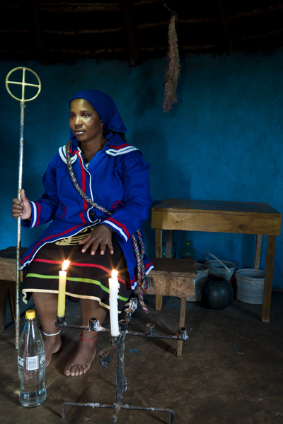 34 Sangoma Nomzamo in her Ndumba,KZN