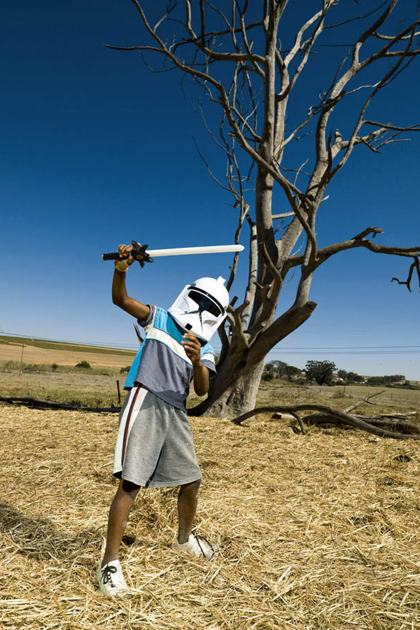 Little Superhero Warrior and Sword